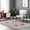 Nuloom Deanna Distressed Traditional Medallion Cotton Blend Area Rug 4ft x 6ft KKPX05A-406 - alternate 1